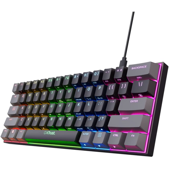 Tastatura Gaming Mecanica TRUST GXT 867 Acira, USB, Layout US, negru WALTI