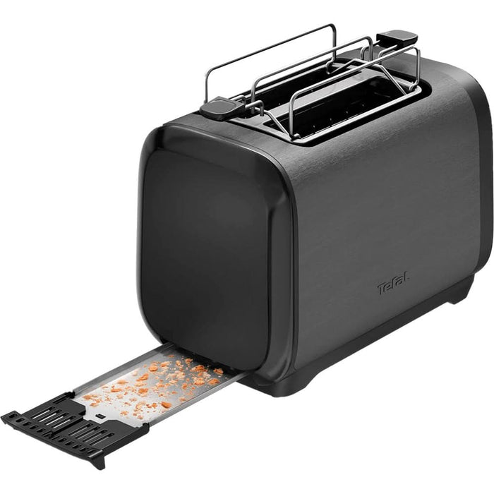 Prajitor de paine TEFAL Subito TT5S18E0, 2 felii, 1200W, gri antracit-negru - WALTI WALTI