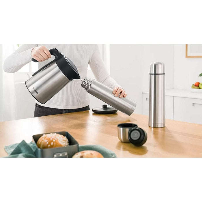 Fierbator apa BOSCH TWK7L460, 1.7l, 2400W, argintiu-negru WALTI