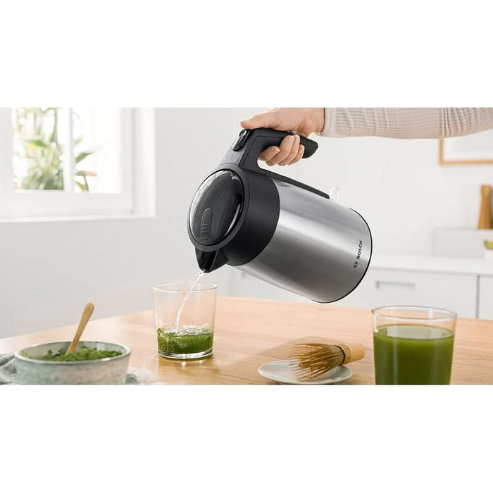 Fierbator apa BOSCH TWK7L460, 1.7l, 2400W, argintiu-negru WALTI