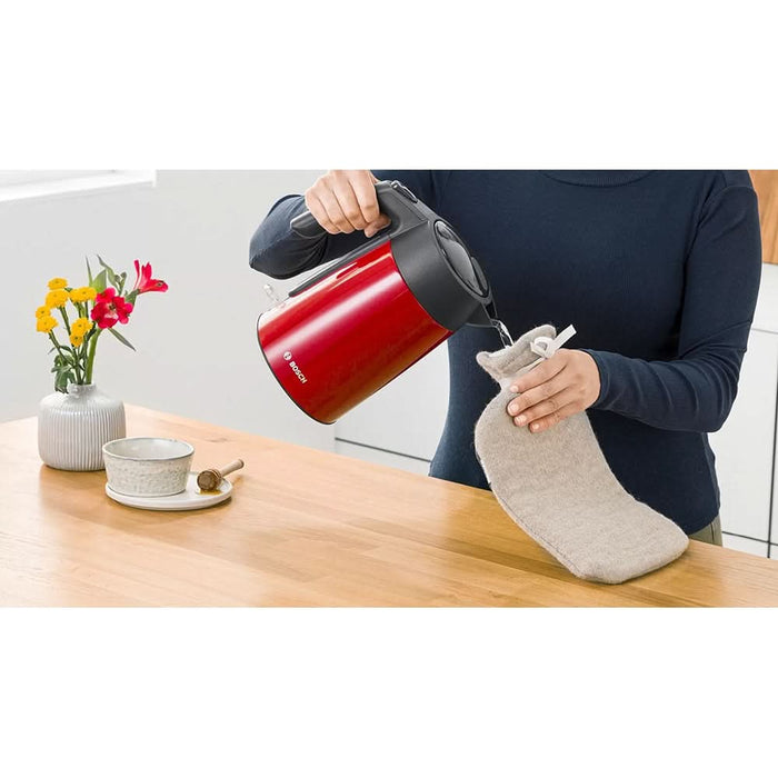 Fierbator apa BOSCH TWK7L464, 1.7l, 2400W, rosu-gri antracit WALTI