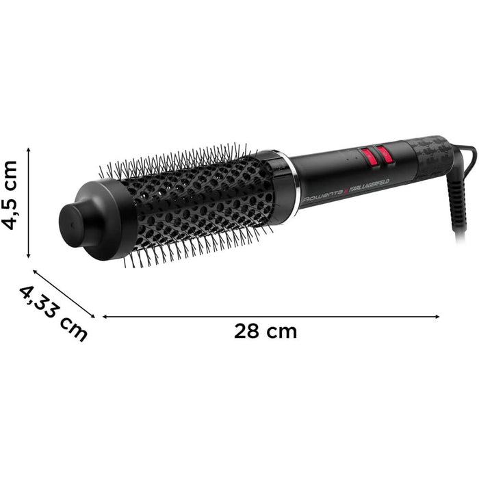 Perie cu aer cald ROWENTA Karl Lagerfeld Powerbrush UB572LE0, 55W, negru WALTI