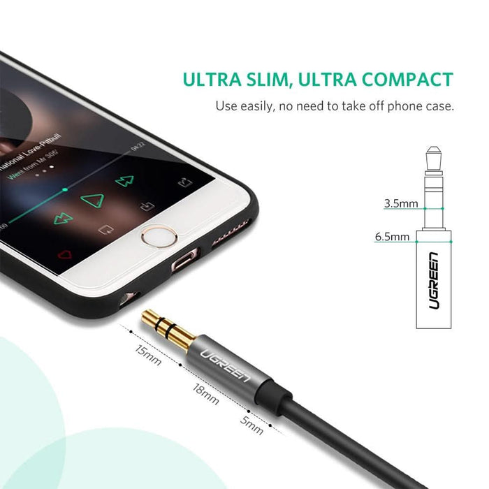 Adaptor USB-C - Jack 3.5 mm UGREEN 30632, gri WALTI