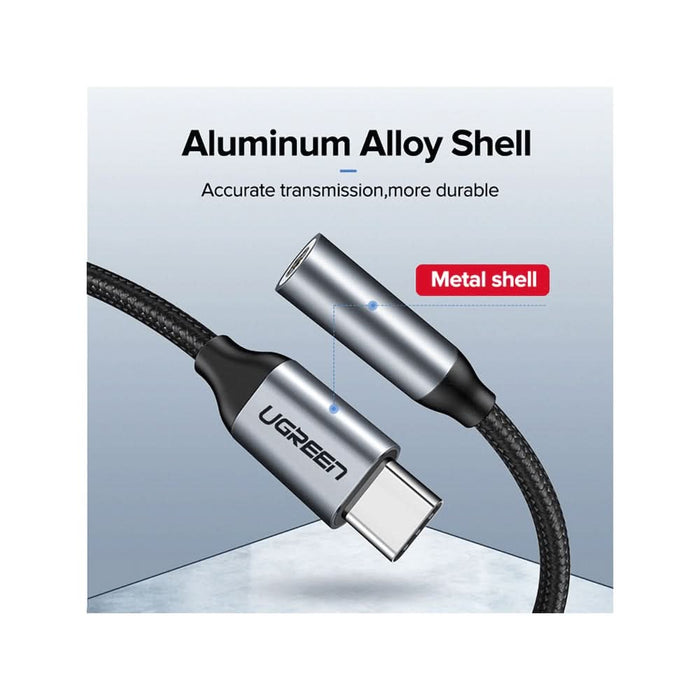Adaptor USB-C - Jack 3.5 mm UGREEN 30632, gri WALTI