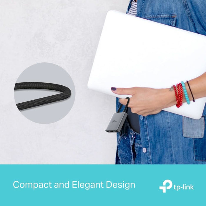 Hub USB TP-LINK UH3020C, USB Type-C, argintiu-negru WALTI