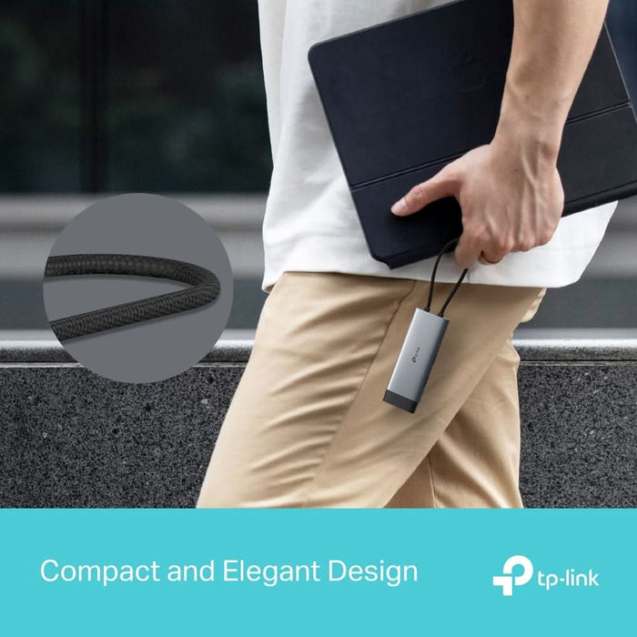 Hub USB TP-LINK UH5020C, USB Type-C, argintiu-negru WALTI