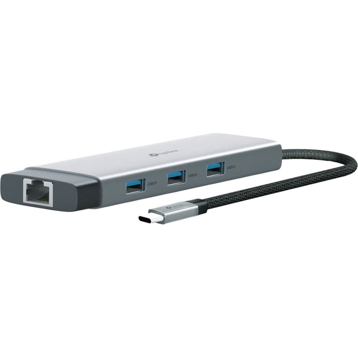 Hub USB TP-LINK UH9120C, USB Type-C, argintiu-negru WALTI