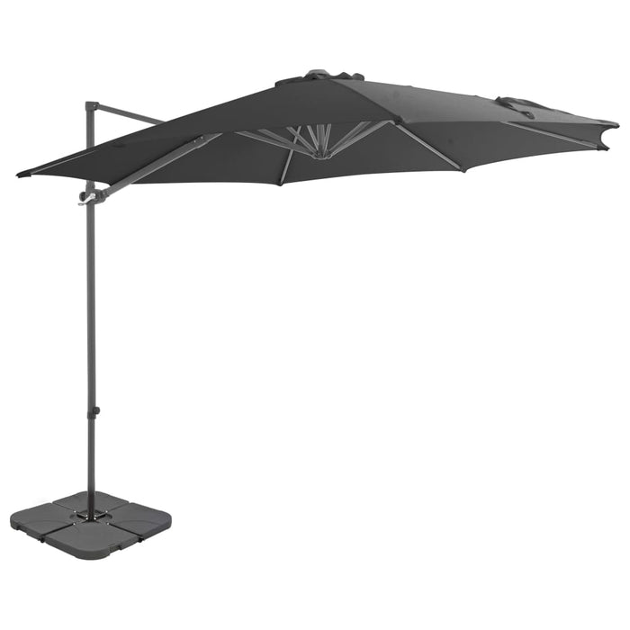 Umbrelă de exterior cu bază portabilă Antracit (41611+44630) - WALTI WALTI