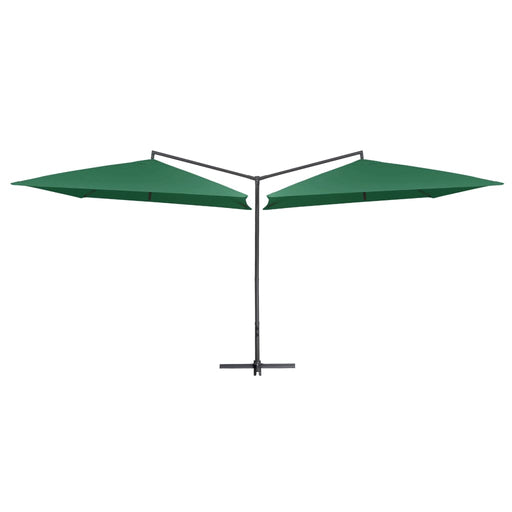 Umbrelă dublă cu stâlp de oțel 250x250 cm Verde - WALTI WALTI