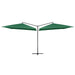 Umbrelă dublă cu stâlp de oțel 250x250 cm Verde - WALTI WALTI