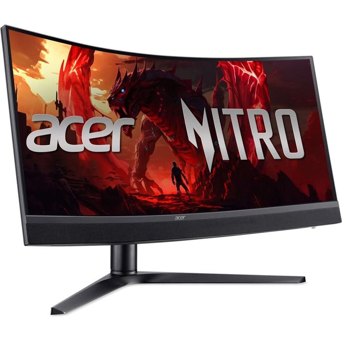 Monitor Gaming curbat LED VA ACER Nitro XZ343CURX0, 34", WQHD, 200 Hz, AMD FreeSync Premium, HDR 400, boxe, negru WALTI