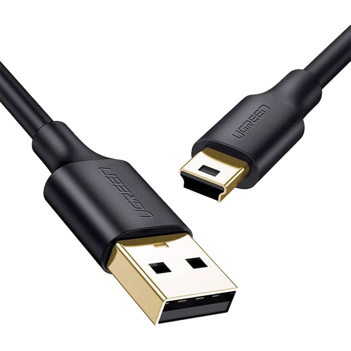 Cablu de date USB A - mini USB B UGREEN 10355, 1m, negru WALTI