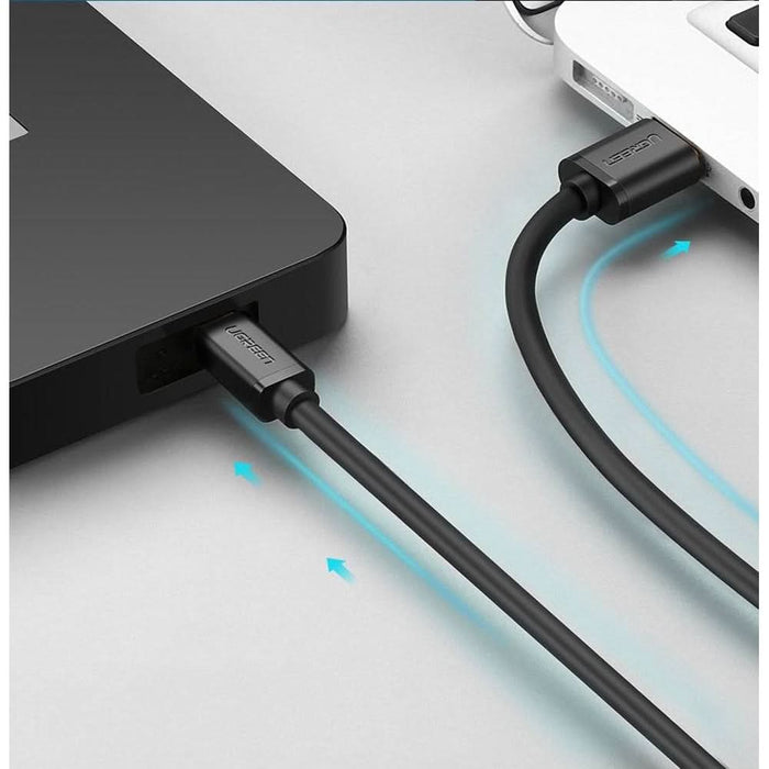 Cablu de date USB A - mini USB B UGREEN 10355, 1m, negru WALTI