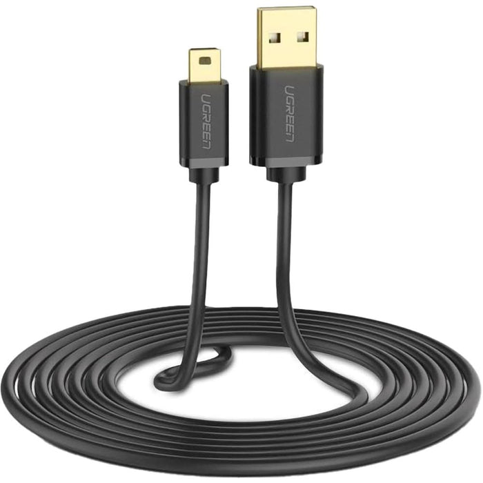 Cablu USB A - mini USB B UGREEN 30472, 2m, negru WALTI