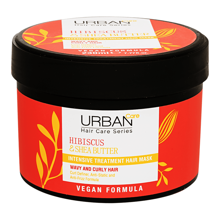 URBAN Care Mască păr creț tratament intensiv cu hibiscus și unt de shea, 230 ml WALTI
