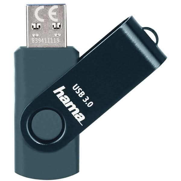 Memorie USB HAMA Rotate 182463, 32GB, USB 3.0, albastru WALTI
