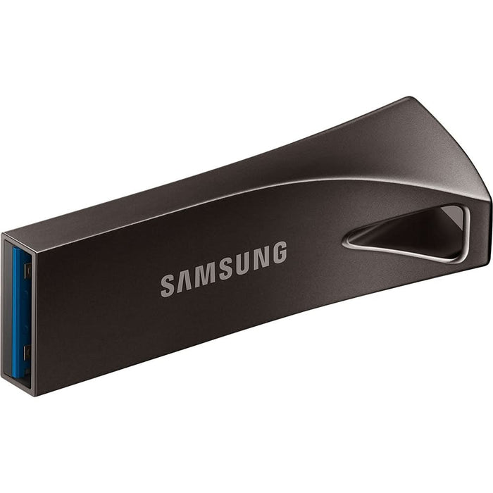 Memorie USB SAMSUNG BAR Plus MUF-128BE4/APC, 128GB, USB 3.1, gri antracit WALTI