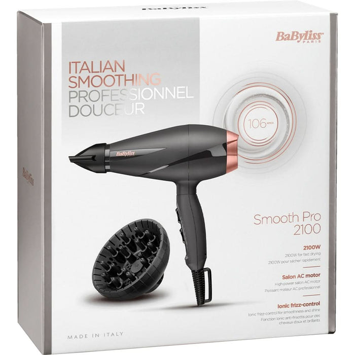 Uscator de par BABYLISS Smooth Pro 6709DE, 2100W, negru WALTI