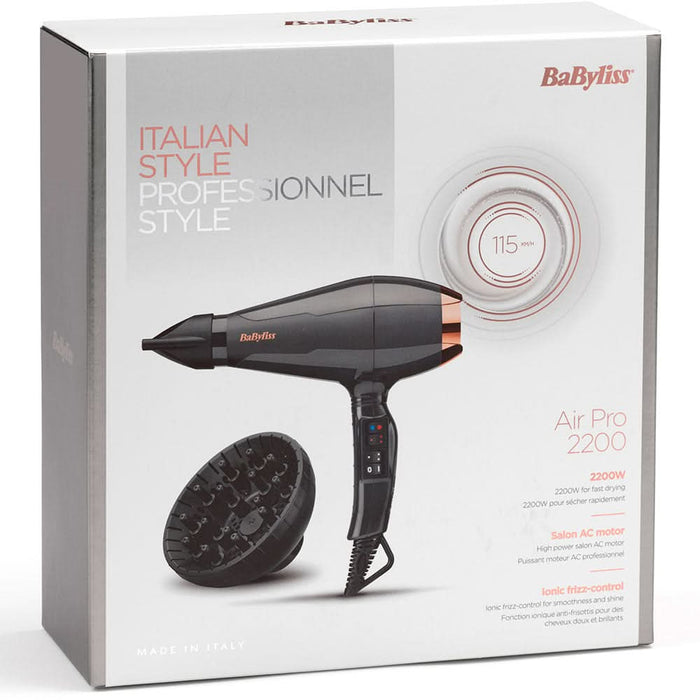 Uscator de par BABYLISS 6719DE, 2200W, 2 viteze, negru WALTI
