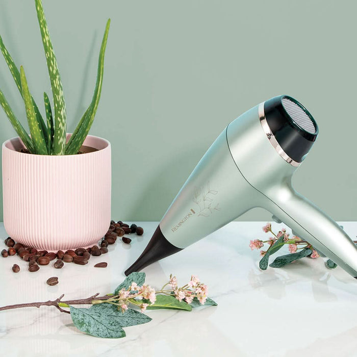 Uscator de par REMINGTON Botanicals AC5860, 2300W, 2 viteze, 3 trepte temperatura, verde fosforescent WALTI