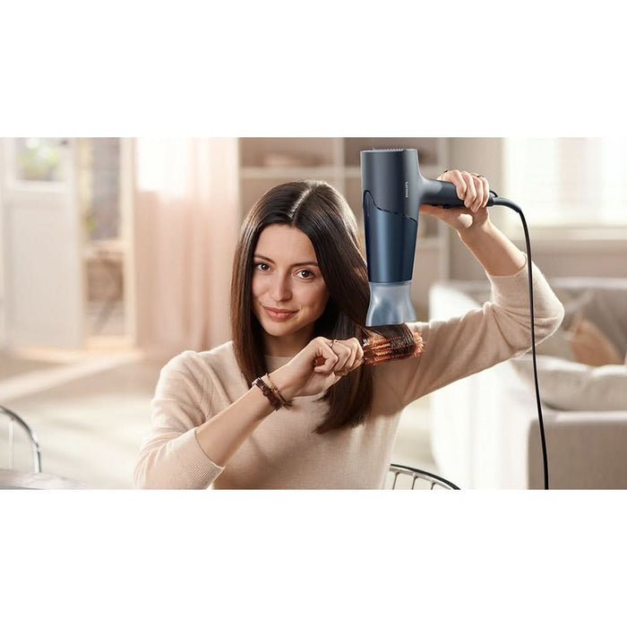 Uscator de par PHILIPS Seria 5000 BHD512/00, 2300W, 2 viteze, 3 trepte temperatura, ThermoShield, verde inchis - WALTI WALTI