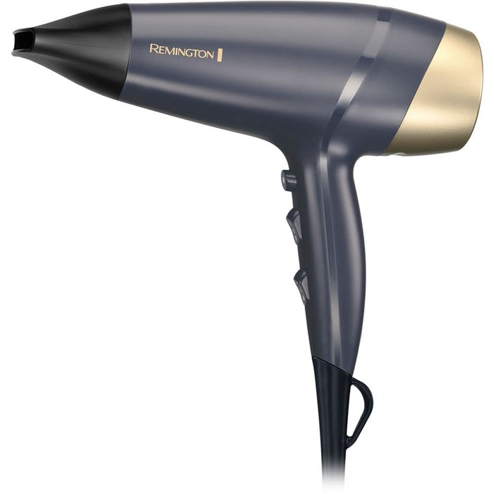 Uscator de par REMINGTON Sapphire Luxe D5805, 2200W, 2 viteze, 3 trepte temperatura, albastru WALTI