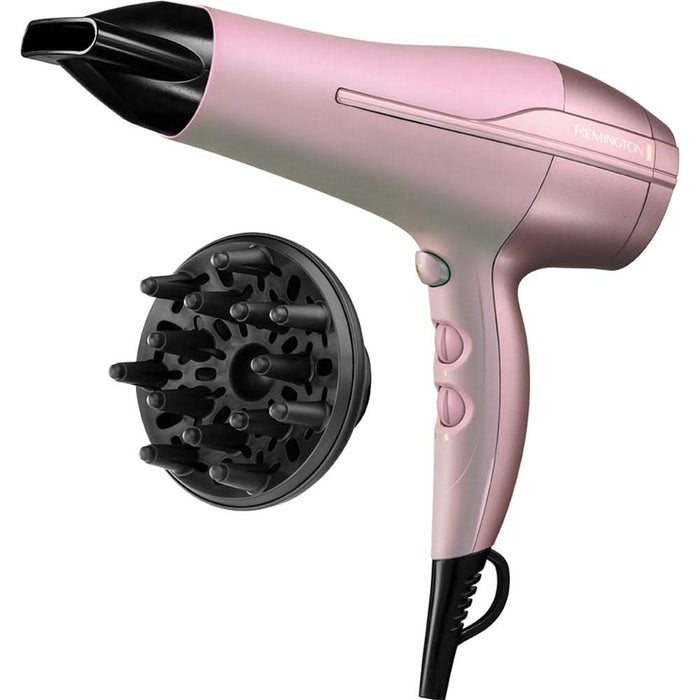 Uscator de par REMINGTON Coconut Smooth D5901, 2200W, 2 viteze, 3 trepte temperatura, roz WALTI