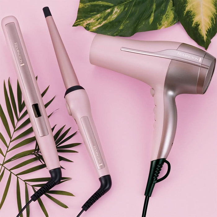 Uscator de par REMINGTON Coconut Smooth D5901, 2200W, 2 viteze, 3 trepte temperatura, roz WALTI