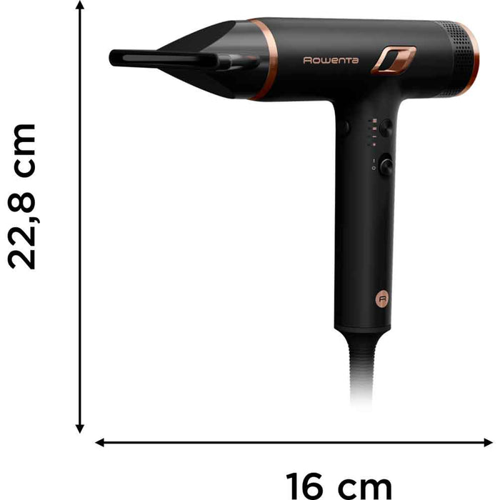 Uscator de par ROWENTA Nano HY8310F0, 1700W, 3 viteze, 3 trepte temperatura, negru WALTI