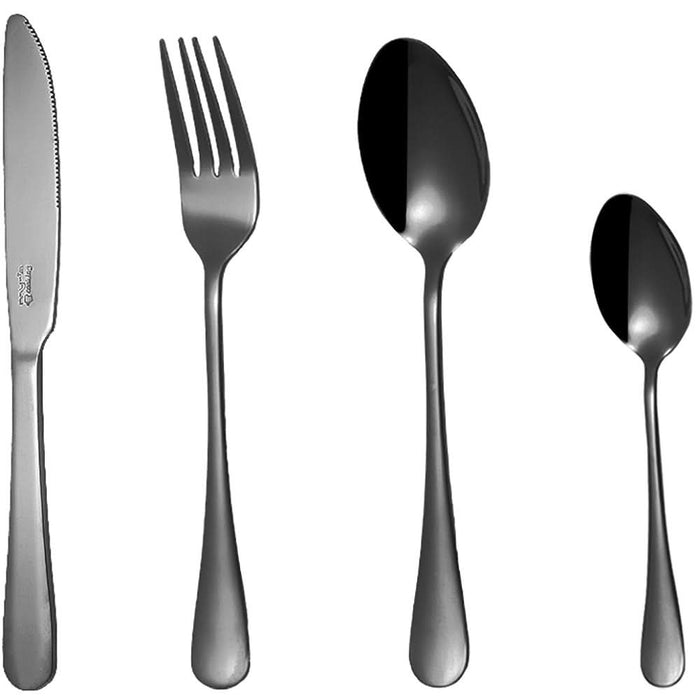 Set tacamuri MYRIA MC4014BK 24 piese, inox, negru WALTI