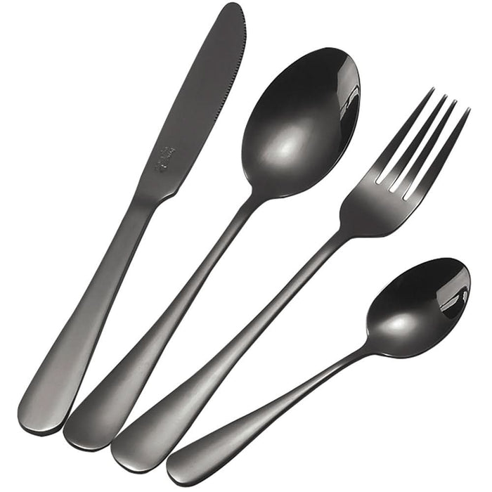 Set tacamuri MYRIA MC4014BK 24 piese, inox, negru WALTI