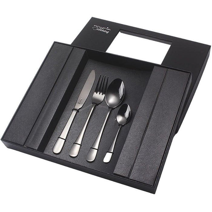Set tacamuri MYRIA MC4014BK 24 piese, inox, negru WALTI