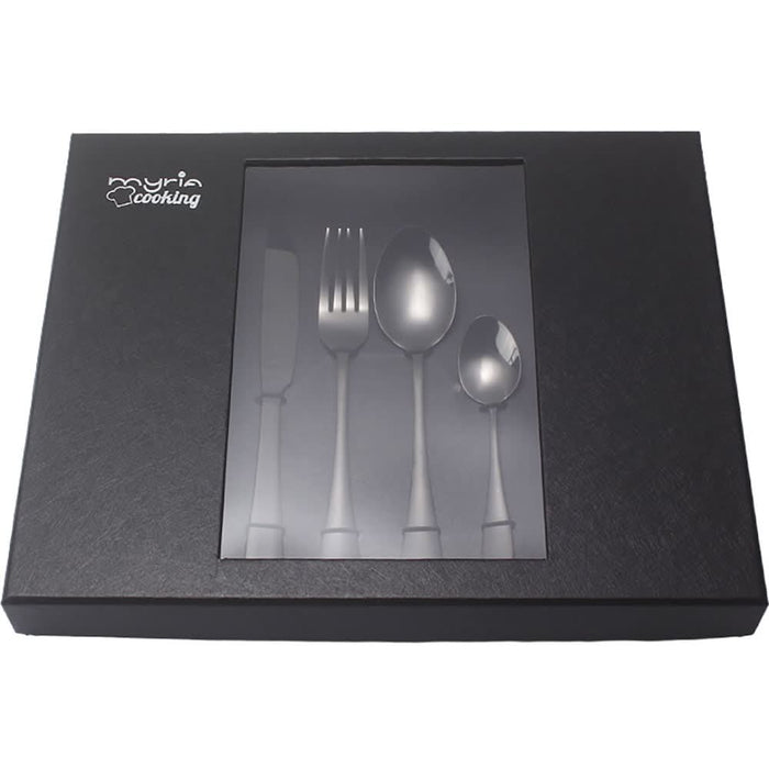 Set tacamuri MYRIA MC4014BK 24 piese, inox, negru WALTI