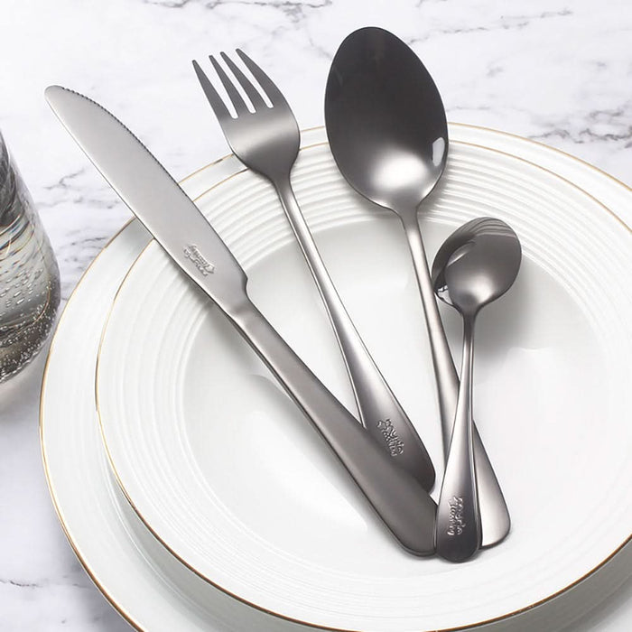 Set tacamuri MYRIA MC4014BK 24 piese, inox, negru WALTI