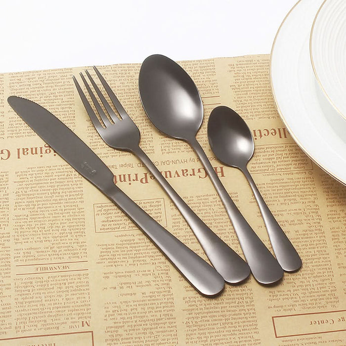 Set tacamuri MYRIA MC4014BK 24 piese, inox, negru WALTI