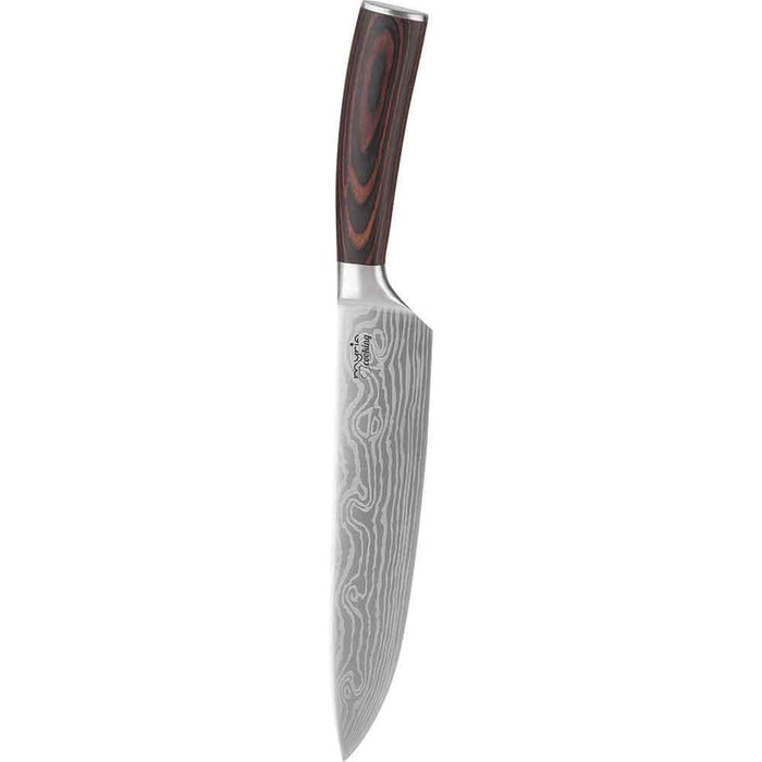 Cutitul bucatarului MYRIA MC4052, 20.5cm, otel inoxidabil, rosu-negru WALTI