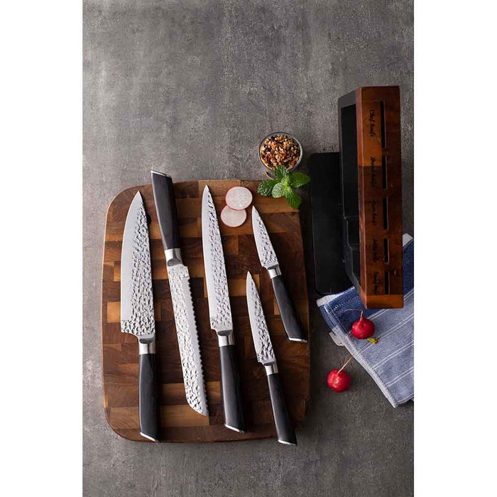 Set cutite MYRIA MC4054, 6 piese, otel inoxidabil, 8.5-20.8cm, negru WALTI