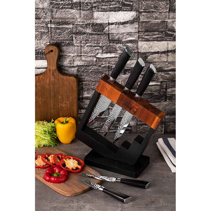 Set cutite MYRIA MC4054, 6 piese, otel inoxidabil, 8.5-20.8cm, negru WALTI