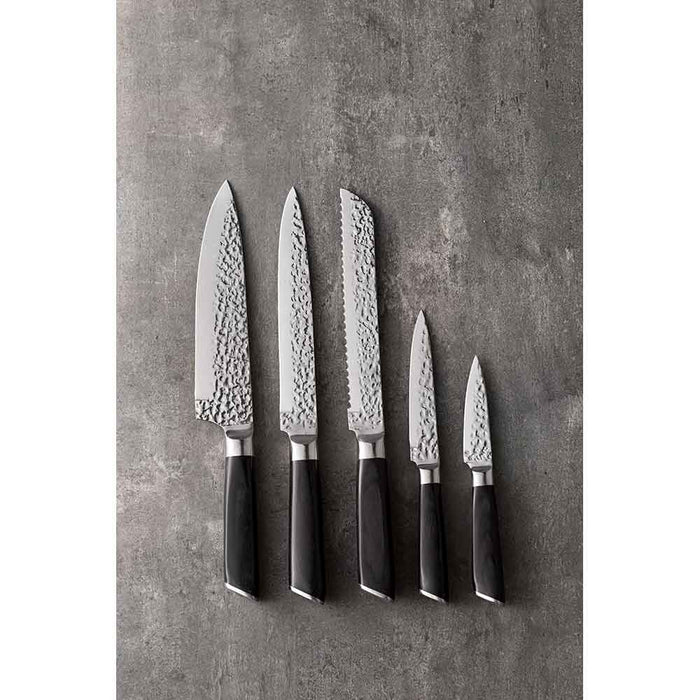 Set cutite MYRIA MC4054, 6 piese, otel inoxidabil, 8.5-20.8cm, negru WALTI