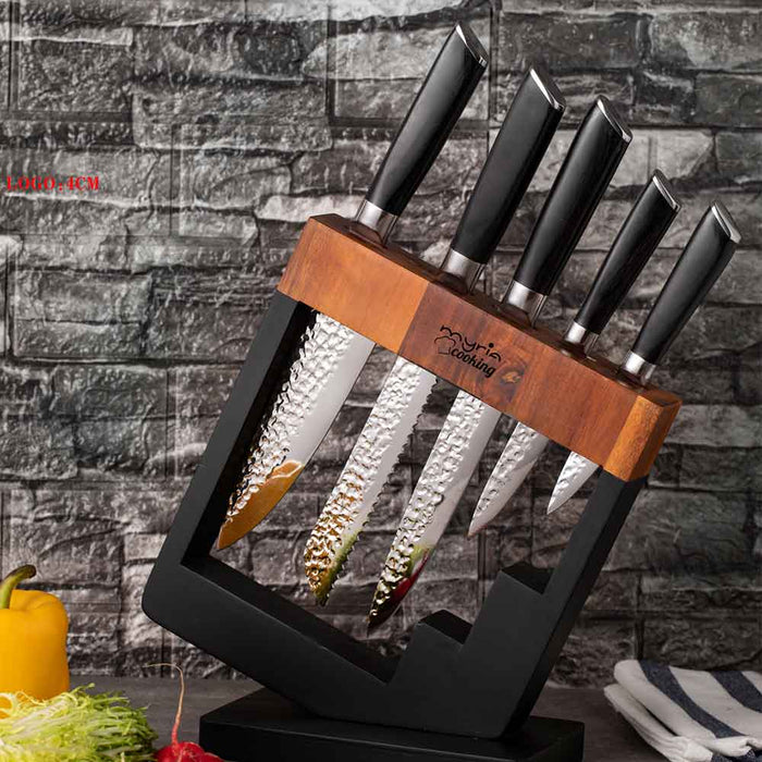 Set cutite MYRIA MC4054, 6 piese, otel inoxidabil, 8.5-20.8cm, negru WALTI