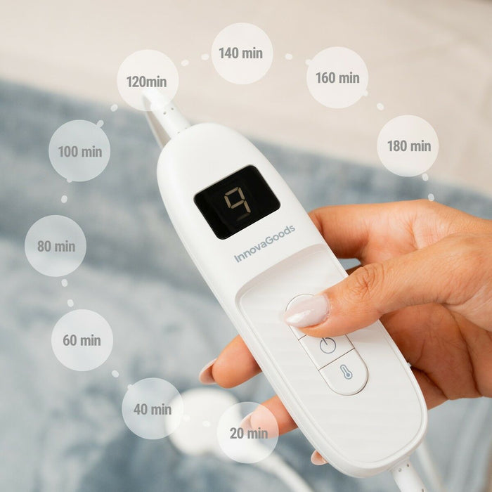 Pătură Electrică Elakef InnovaGoods Gri 120 x 160 cm 160 W - WALTI WALTI