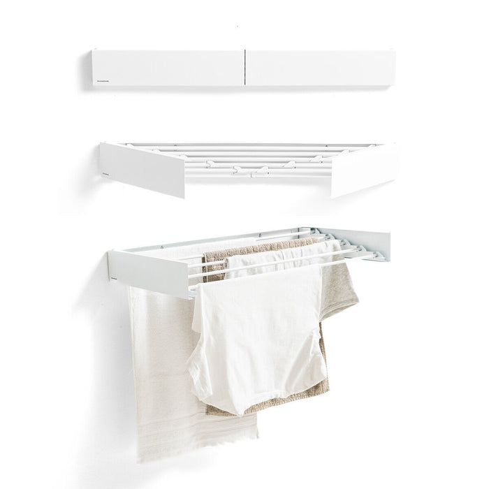 Uscător de rufe pliabil, extensibil și retractabil de perete Dryva 80 InnovaGoods - WALTI WALTI