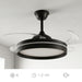 Ventilator de tavan cu lumină LED, 4 pale retractabile și telecomandă InnovaGoods - WALTI WALTI