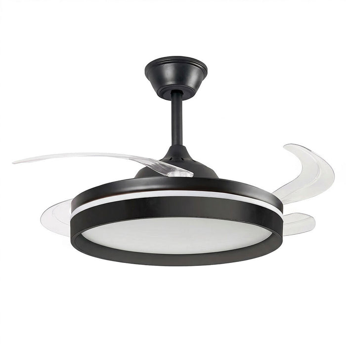 Ventilator de tavan cu lumină LED, 4 pale retractabile și telecomandă InnovaGoods - WALTI WALTI