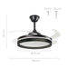 Ventilator de tavan cu lumină LED, 4 pale retractabile și telecomandă InnovaGoods - WALTI WALTI