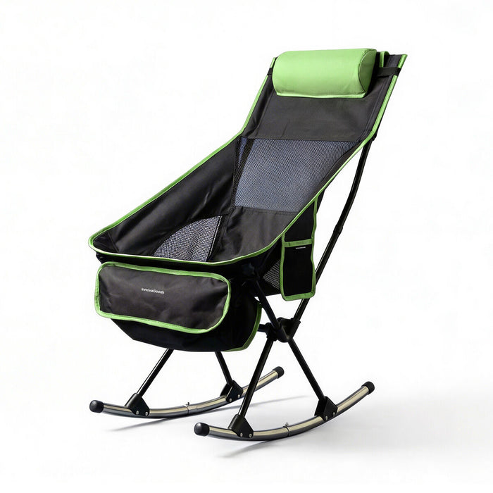 Scaun balansoar pliabil de camping 2 în 1 cu buzunar, pernă și geantă de transport Trillow InnovaGoods - WALTI WALTI
