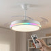 Ventilator de tavan cu lumină LED RGB, 4 pale retractabile și telecomandă InnovaGoods - WALTI WALTI