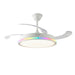 Ventilator de tavan cu lumină LED RGB, 4 pale retractabile și telecomandă InnovaGoods - WALTI WALTI
