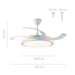 Ventilator de tavan cu lumină LED RGB, 4 pale retractabile și telecomandă InnovaGoods - WALTI WALTI