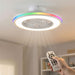 Ventilator de tavan cu lumină LED RGB, pale ascunse și telecomandă Nexory InnovaGoods - WALTI WALTI